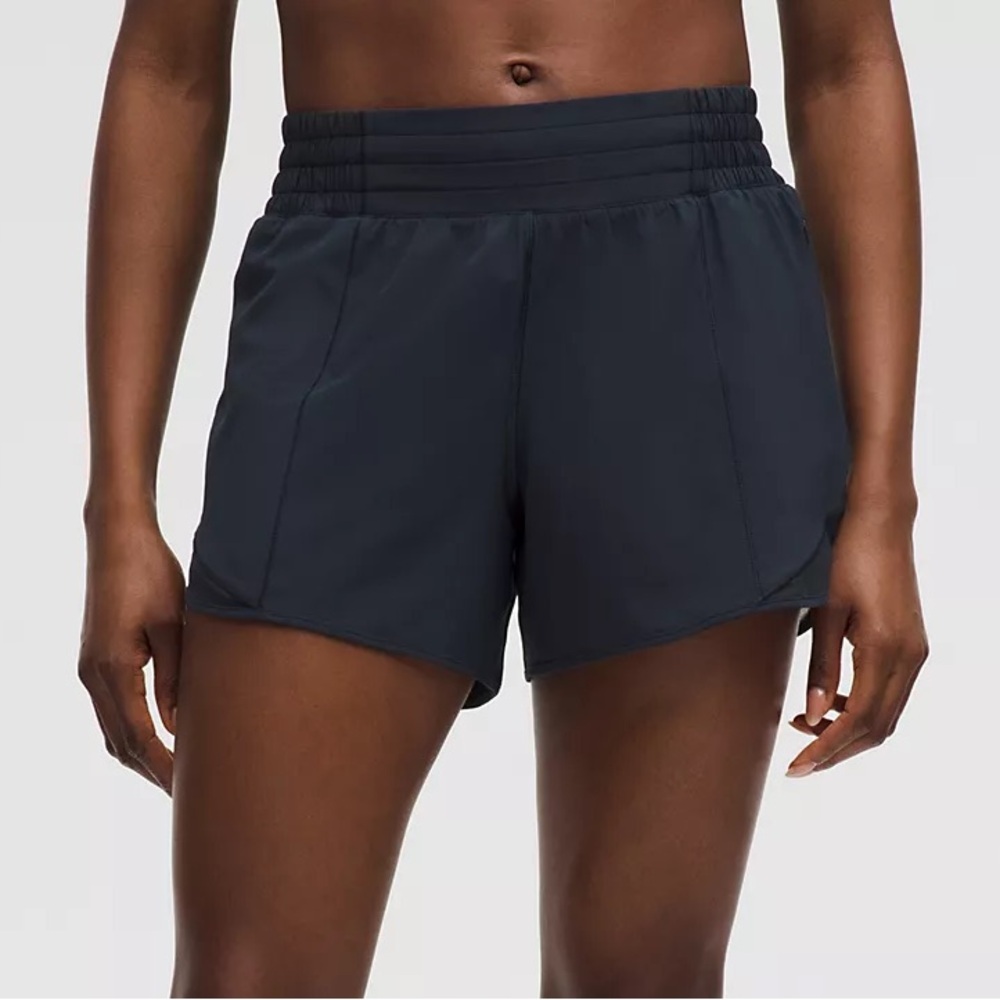 Hotty Hot High-Rise Lined Short 4" Size 4 in True Navy